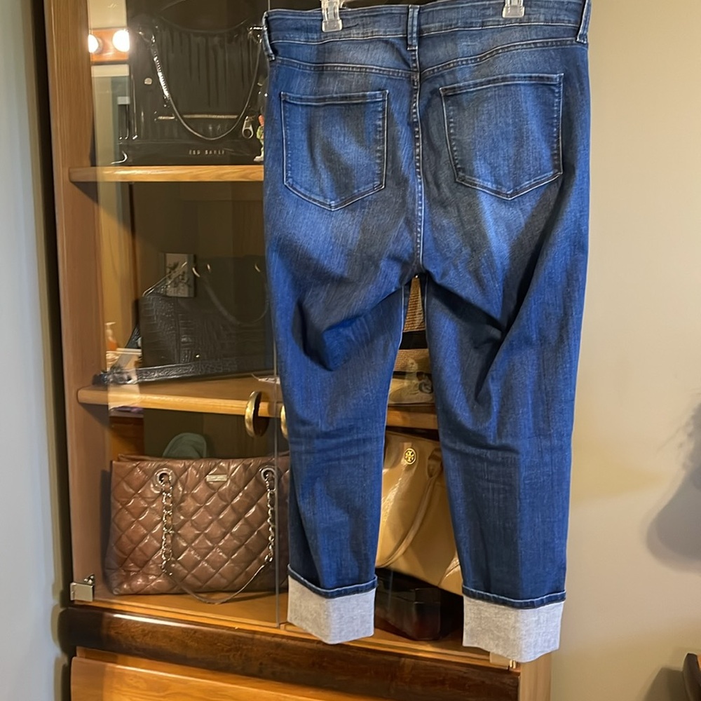 Not Your Daughters Jeans, size 14w. Lorena boyfriend style with cuffed bottom. - Picture 4 of 6
